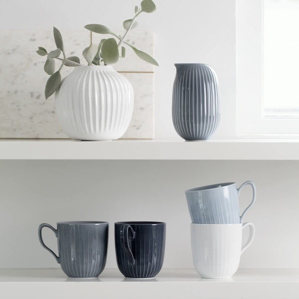 Antracitový porcelánový hrnek Kähler Design Hammershoi, 330 ml-image-2