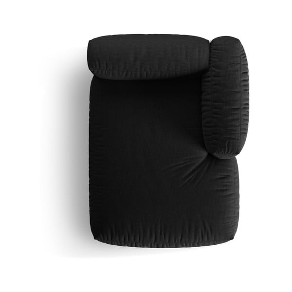 Černý modul pohovky (pravý roh) Martina – Micadoni Home-image-4