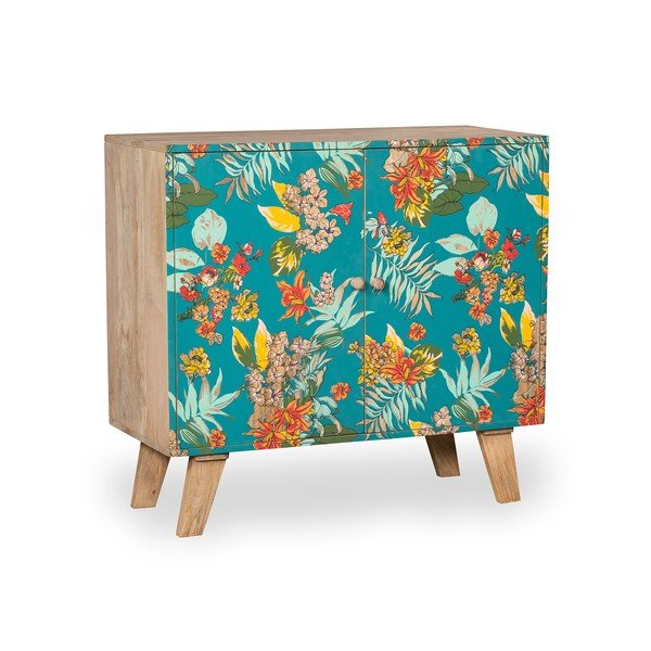 Skříňka v tyrkysovo-přírodní barvě 90x85x40 cm Reipur – Interia Home & Living-image-2