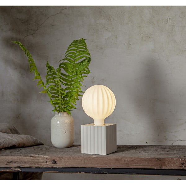 Krémová lampová noha 10 cm Box – Star Trading-image-1