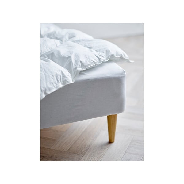 Bílé napínací prostěradlo z Bio bavlny 140x200 cm Calm – Södahl-image-2