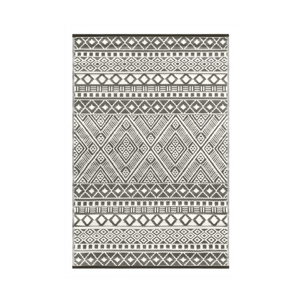 Šedo-bílý oboustranný koberec vhodný i do exteriéru Green Decore Hanna, 120 x 180 cm
