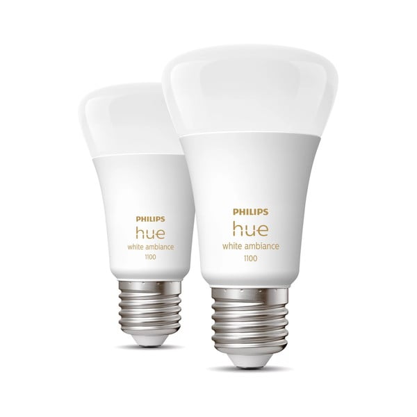 LED smart žárovky v sadě 2 ks E27, 11 W White ambiance – Philips Hue