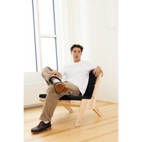 Tmavě šedé křeslo Sway – Karup Design-image-1