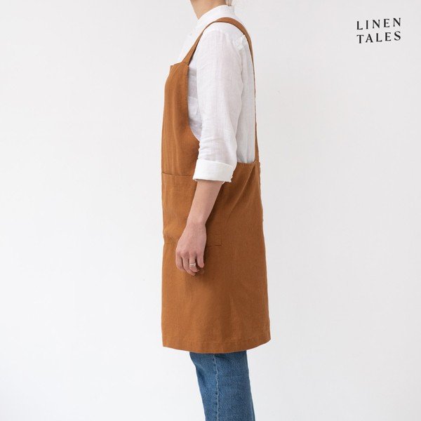 Lněná zástěra Crossback – Linen Tales-image-1