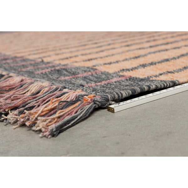 Růžový/broskvový bavlněný koberec 160x230 cm Hampton – Dutchbone-image-3