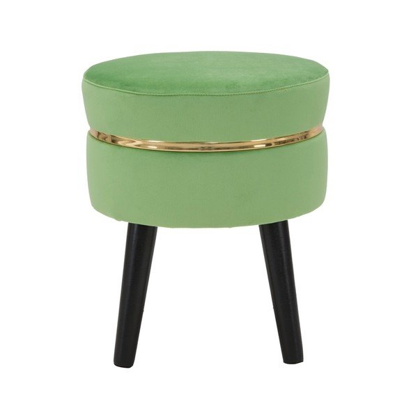 Zelená polstrovaná stolička Mauro Ferretti Paris, ⌀ 35 cm