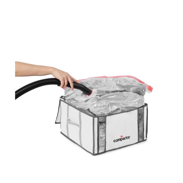 Vakuové vyztužené látkové úložné boxy na oblečení v sadě 2 ks 42x25x25 cm Life – Compactor-image-3