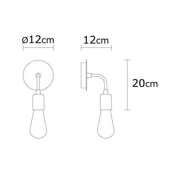 Černé nástěnné svítidlo Harput – Opviq lights-image-3