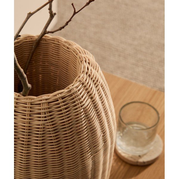 Ratanová váza v přírodní barvě (výška 40 cm) Zilna – Kave Home-image-1