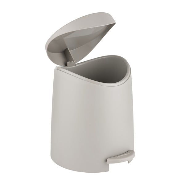 Taupe nášlapný plastový odpadkový koš 3 l Portes – Allstar-image-1