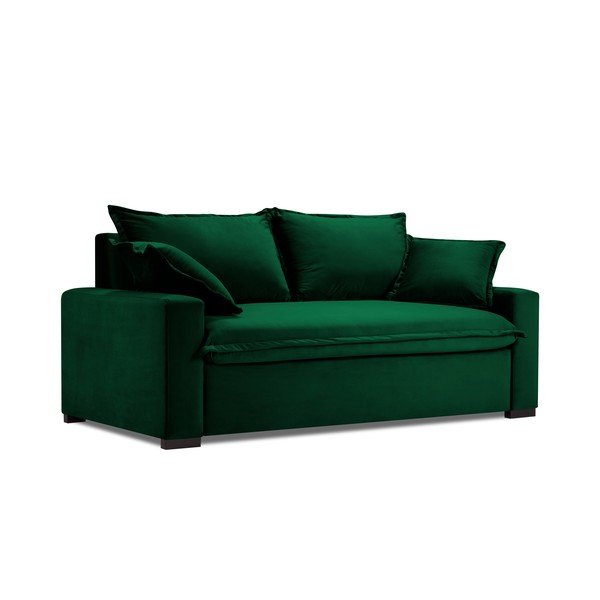 Tmavě zelená rozkládací pohovka Kooko Home Mezzo-image-2