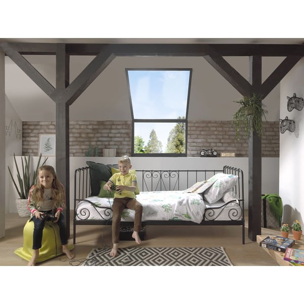 Černá dětská postel 90x200 cm Alice - Vipack-image-1