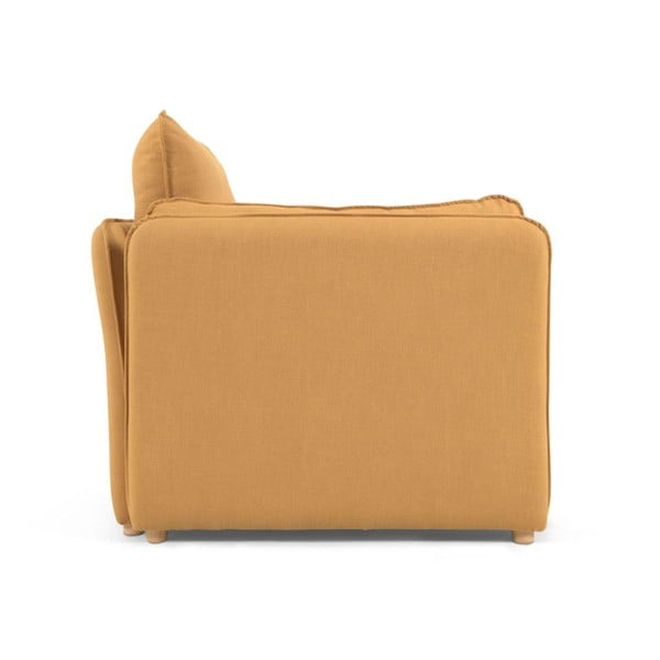 Rozkládací pohovka v hořčicové barvě 210 cm Tanit – Kave Home-image-3