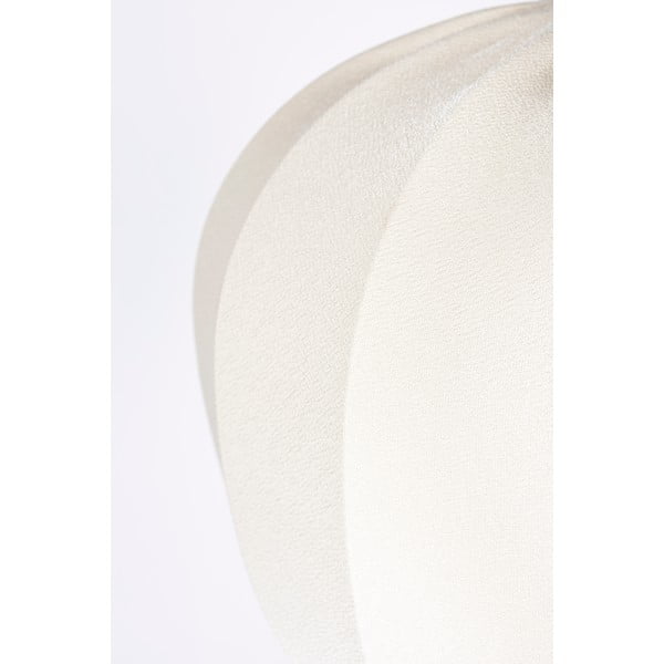 Bílá stojací lampa s textilním stínidlem (výška 160 cm) Shem – White Label-image-4