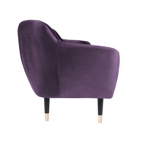 Fialová pohovka s černými nohami Mazzini Sofas Benito, 158 cm-image-3