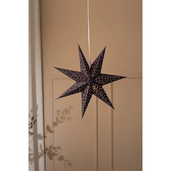 Tmavě modrá závěsná vánoční světelná dekorace Baroque – Markslöjd-image-1