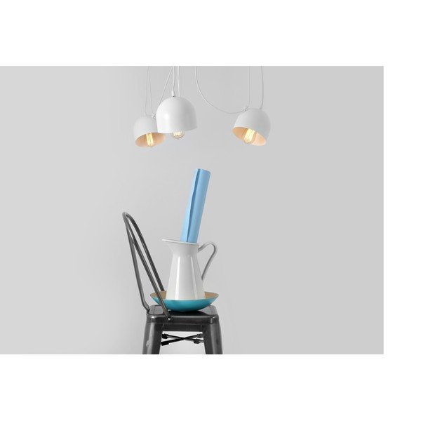 Bílé závěsné světlo pro 4 žárovky CustomForm Popo-image-1