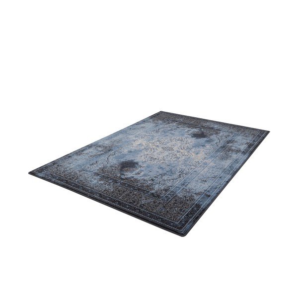 Modrý vlněný koberec 200x300 cm Difida – Agnella-image-4