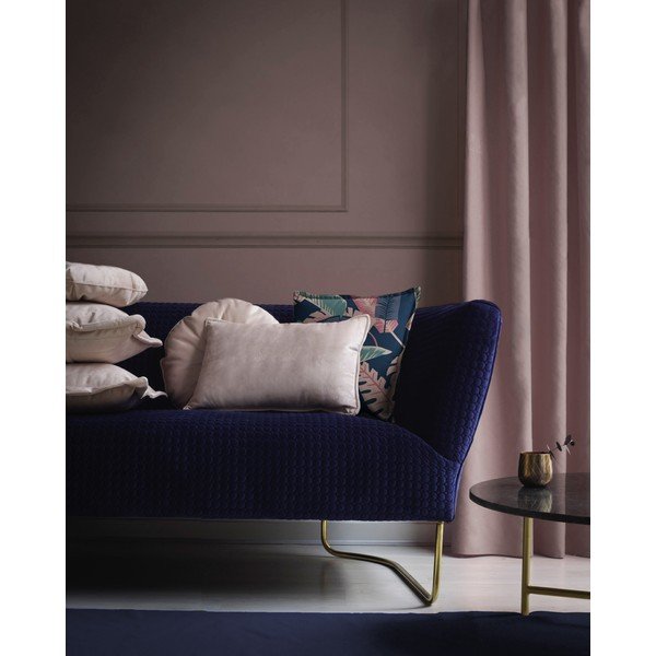 Modro-růžový sametový polštář Velvet Atelier Susan, 45 x 45 cm-image-1