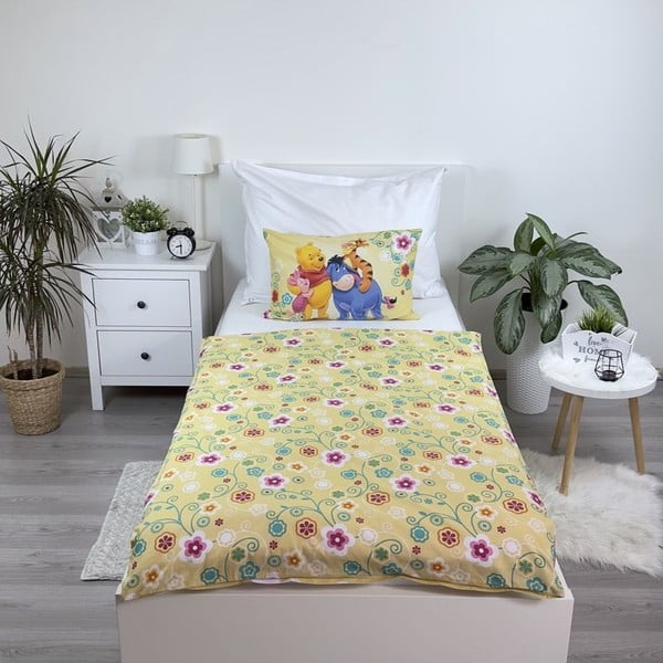 Bavlněné dětské povlečení do postýlky 100x135 cm Winnie-the-Pooh – Jerry Fabrics-image-2