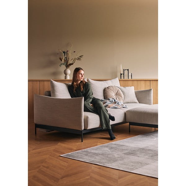 Béžová rozkádací pohovka Innovation Malloy-image-1