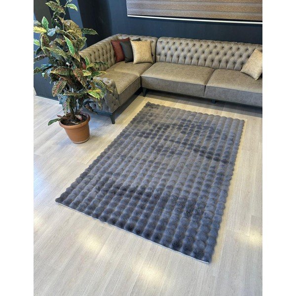 Antracitový pratelný koberec 150x230 cm Bubble Anthracite – Mila Home-image-2