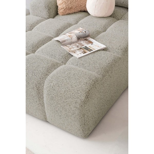 Světle hnědá rozkládací modulární rohová pohovka s úložným prostorem (levý roh) Lulu – Miuform-image-4