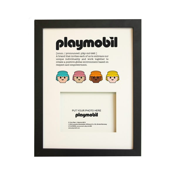 Černý rámeček na zeď 30x40 cm – Playmobil
