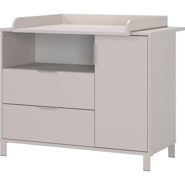 Krémová dětská komoda s přebalovacím pultem 115x102x77 cm Alkmaar – Germania-image-2