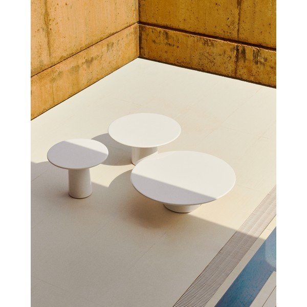 Betonový kulatý zahradní konferenční stolek ø 110 cm Albanella – Kave Home-image-2