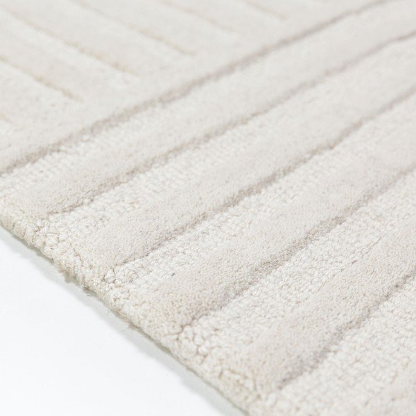 Slonovinový ručně tkaný vlněný běhoun 60x230 cm Zen Garden – Flair Rugs-image-3