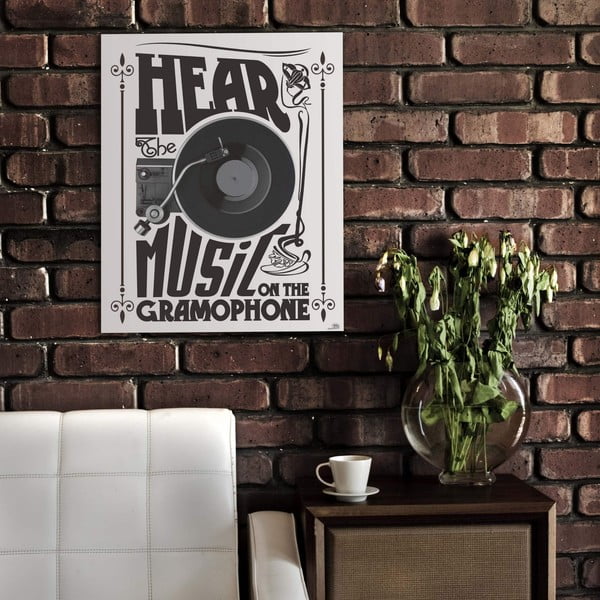 Cedule Gramophone, 56x45 cm-image-1