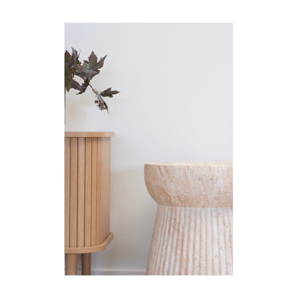 Kamenný kulatý zahradní stolek ø 37 cm Bonn – House Nordic-image-4