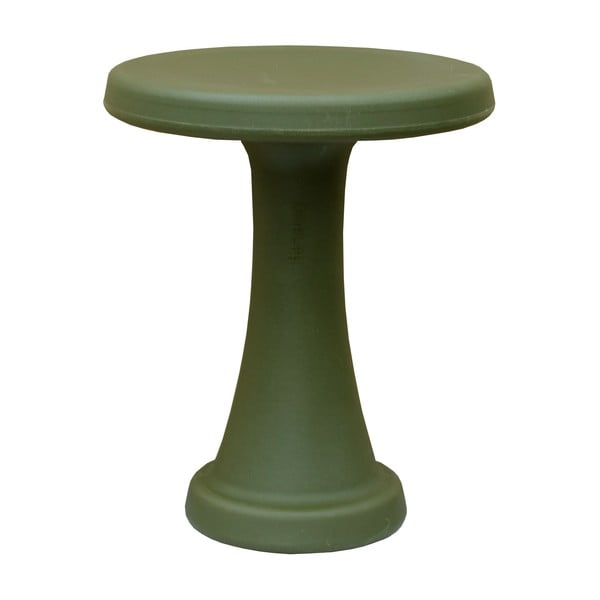 Tmavě zelená stolička OneLeg, 32 cm