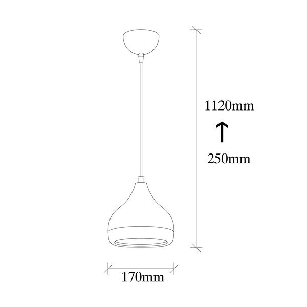 Závěsné svítidlo v černo-měděné barvě Opviq lights Yildo, ø 17 cm-image-3