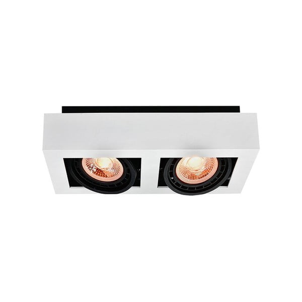 Bílé stropní svítidlo s kovovým stínidlem 34x18,5 cm Loid – GTV