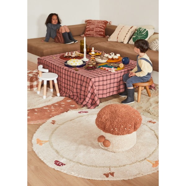 Dětský sedací vak v cihlové barvě/krémový Boletus – Lorena Canals-image-4