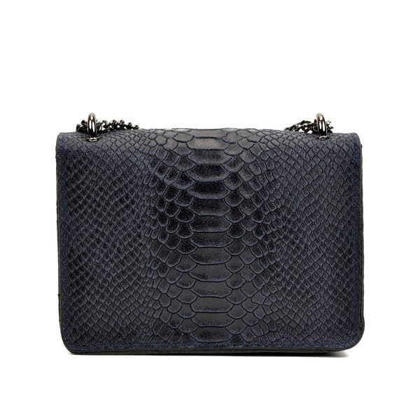 Tmavě modré kožené psaníčko Carla Ferreri Bella-image-1