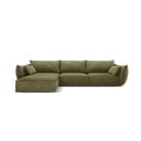 Zelená rohová pohovka (levý roh) Vanda – Mazzini Sofas