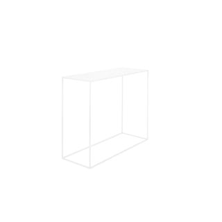 Bílý konzolový kovový stůl CustomForm Tensio, 100 x 35 cm