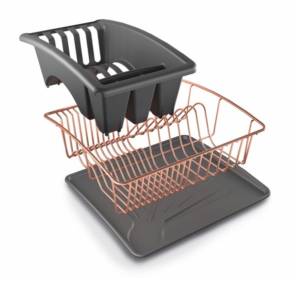 Odkapávač s podložkou v měděné barvě Metaltex-image-1