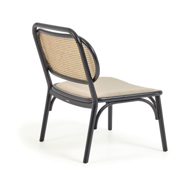 Černé křeslo Kave Home Doriane-image-3