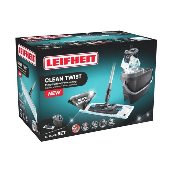 Rotační mop s kbelíkem Clean Twist M Ergo Black – LEIFHEIT-image-3