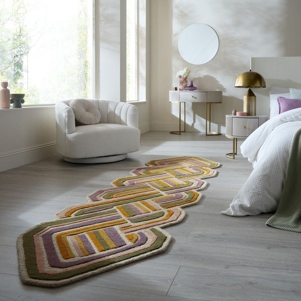 Ručně tkaný vlněný běhoun 80x300 cm Lattice Shaped  – Flair Rugs-image-1