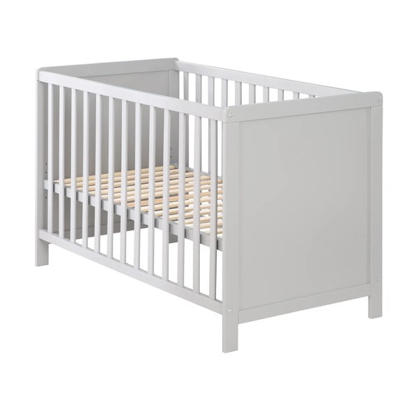 Světle šedá postýlka 60x120 cm – Roba-image-2