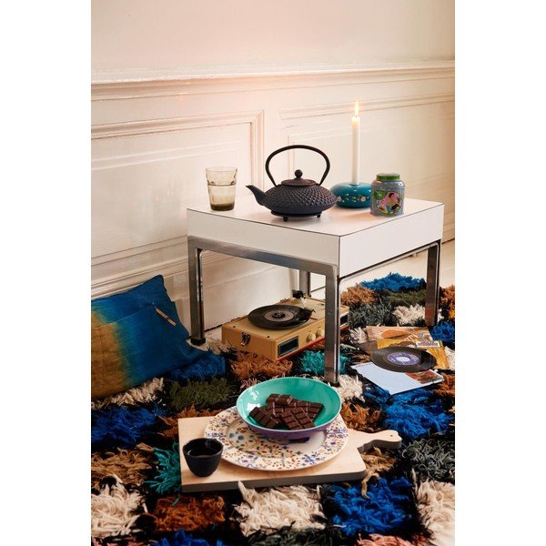 Modrá litinová konvice se sítkem na sypaný čaj Bredemeijer Xilin, 1,25 l-image-3