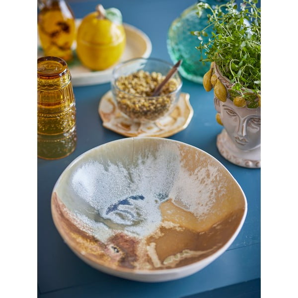 Krémová miska z kameniny 1,3 l Lacey – Bloomingville-image-1