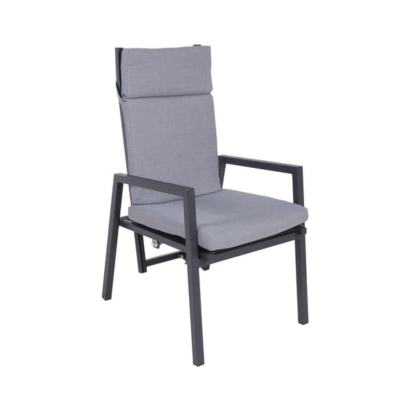 Šedá kovová zahradní židle Sintra – Garden Pleasure