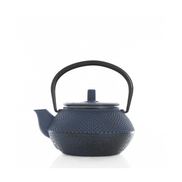 Modrá litinová čajová konvička Bambum Linden, 300 ml